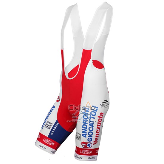 Androni Giocattoli Ropa Ciclismo Culotte Corto 2015 Hombre Mangas Cortas Blanco